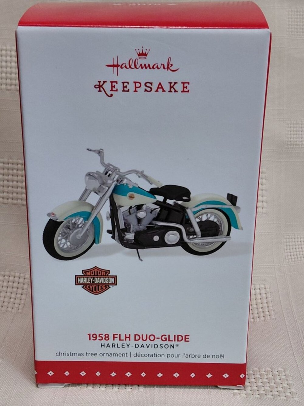 NOB1958 Harley-Davidson FLH Duo-Glide Hallmark Keepsake Ornament Die-Cast Metal